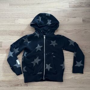 nununu Black Star Hoodie for Kids